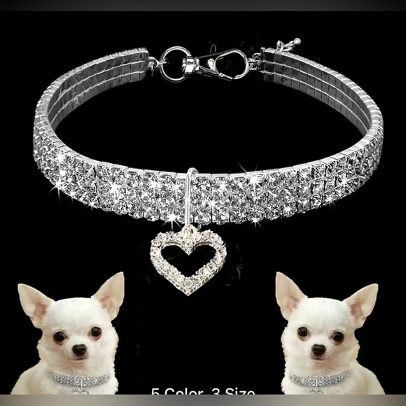 Other - New clear sparky dog/cat necklace/collar size large